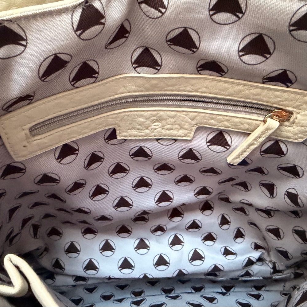 POVERTY FLATS by rian Cream Satchel - Picture 8 of 9